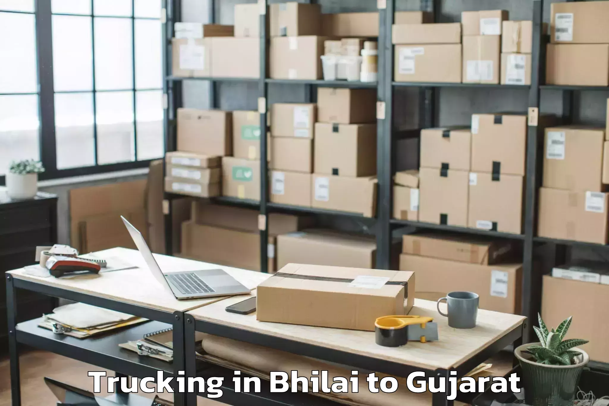 Professional Bhilai to Kundla Trucking